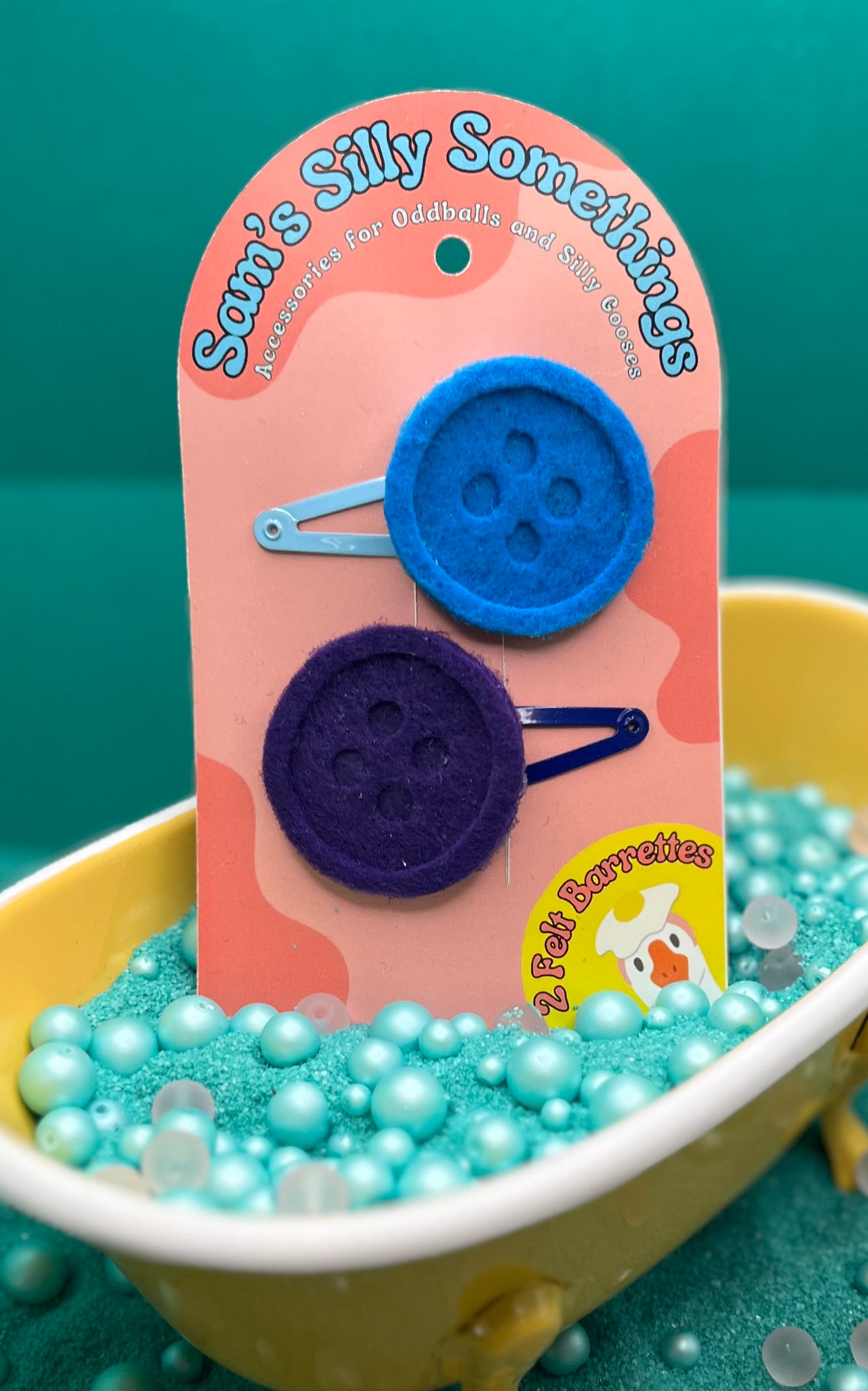 Button Barrettes