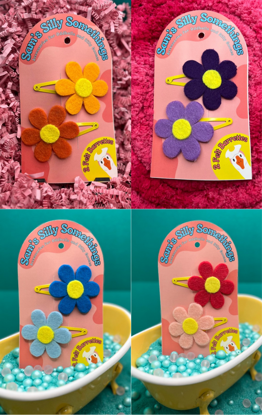 Flower Barrettes