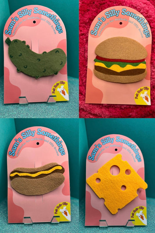 Comfort Food Hair Clips