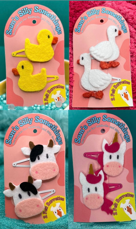 Animal Barrettes