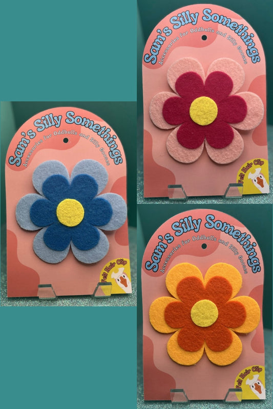 Flower Hair Clips