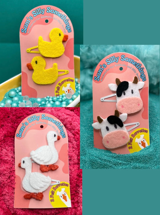 Animal Barrettes