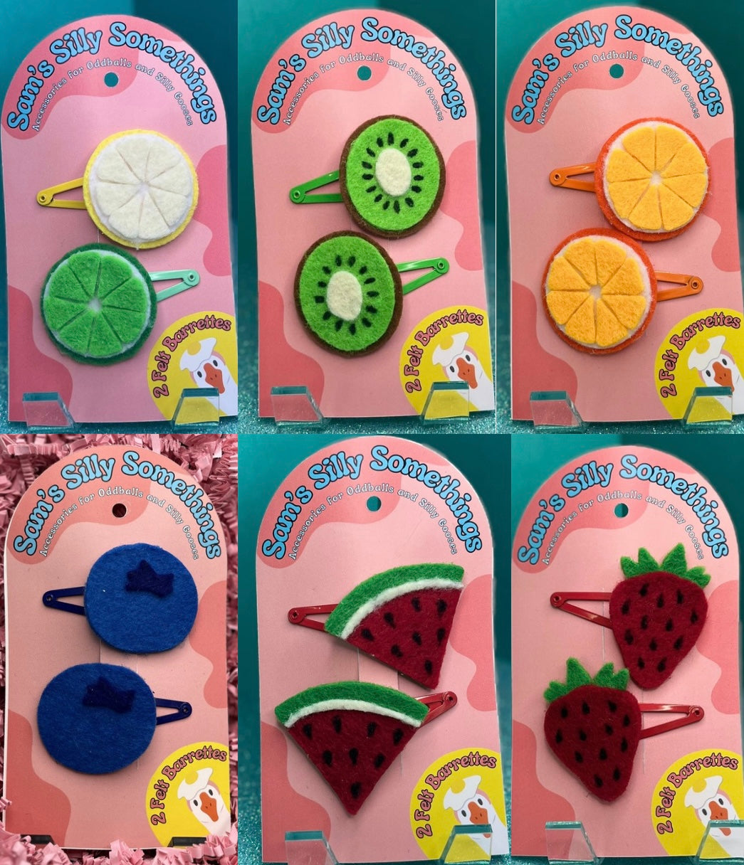 Fruit Barrettes