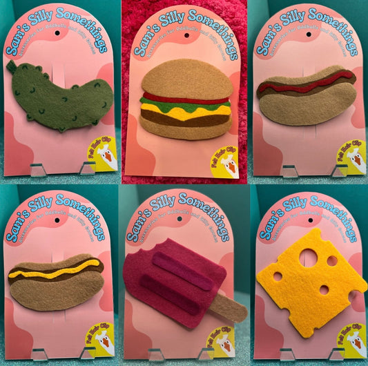 Comfort Food Hair Clips