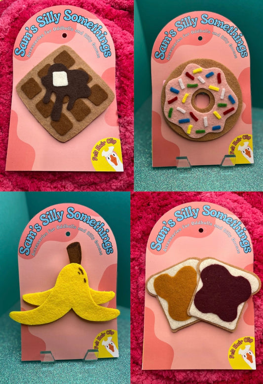 Breakfast Hair Clips
